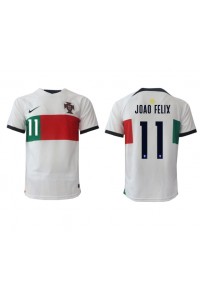 Portugal Joao Felix #11 Voetbaltruitje Uit tenue WK 2022 Korte Mouw